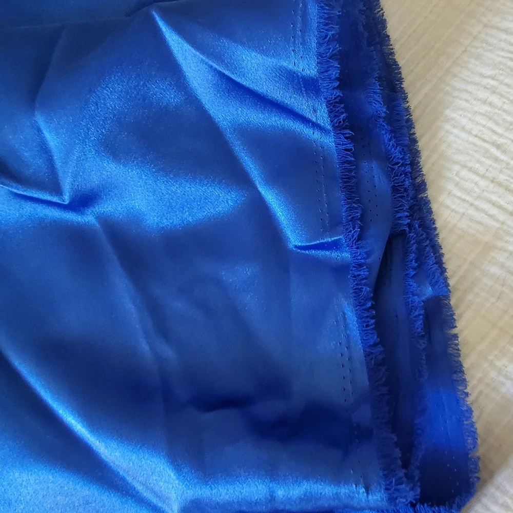 💎$3 WITH BUNDLE💎 Royal Blue Satin Fabric